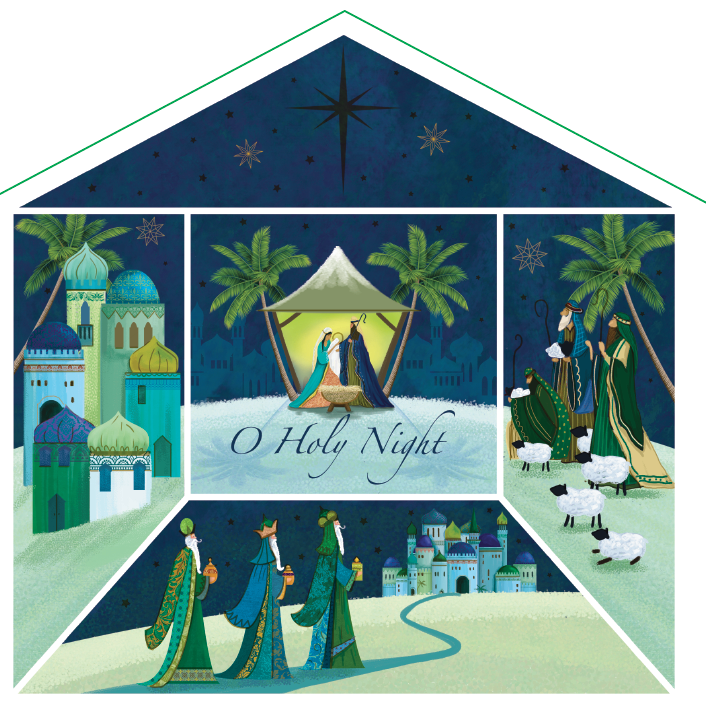 The Nativity Charity Christmas Cards 10 Pack