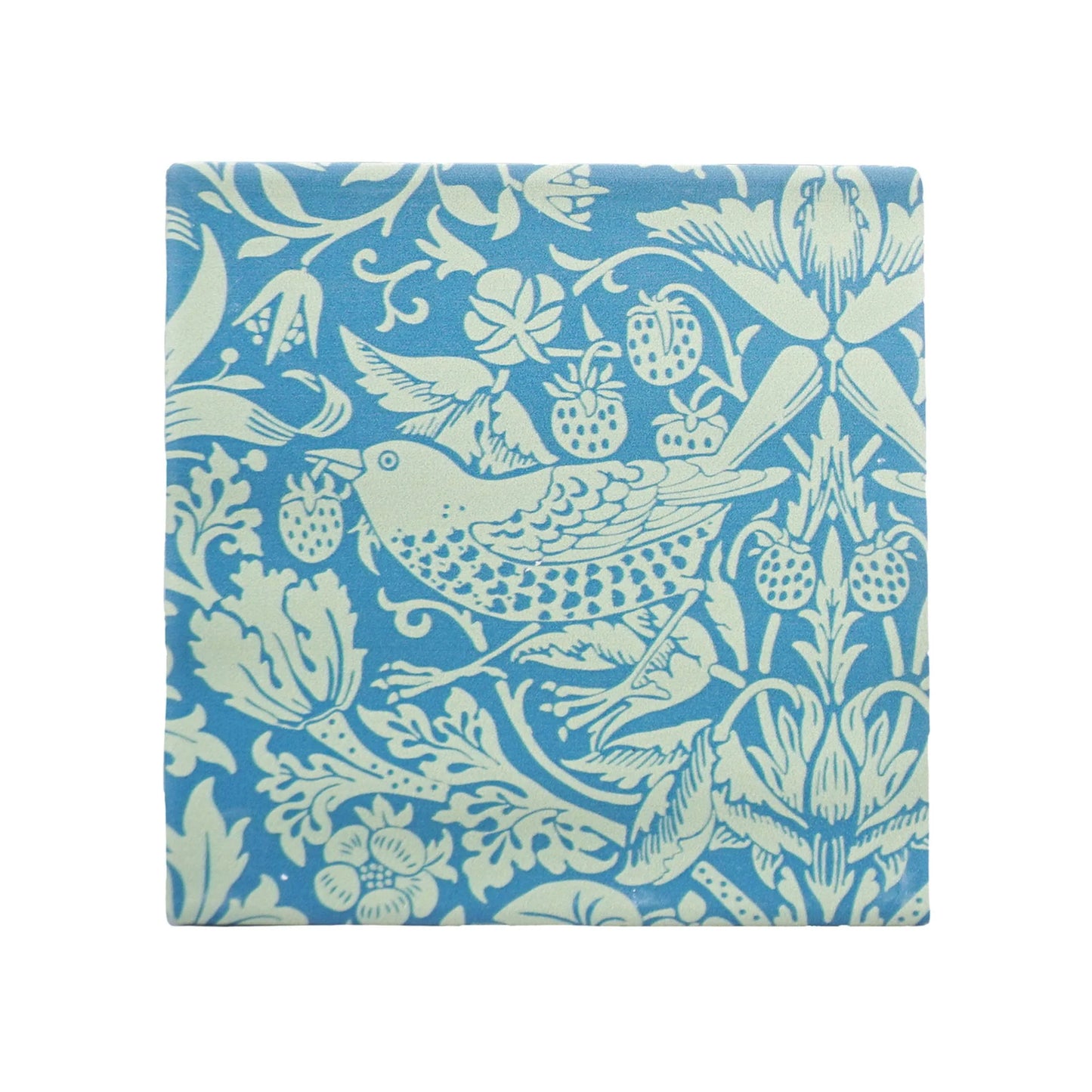Coasters Set of 2 Ceramic Boxed - ACS William Morris Sage