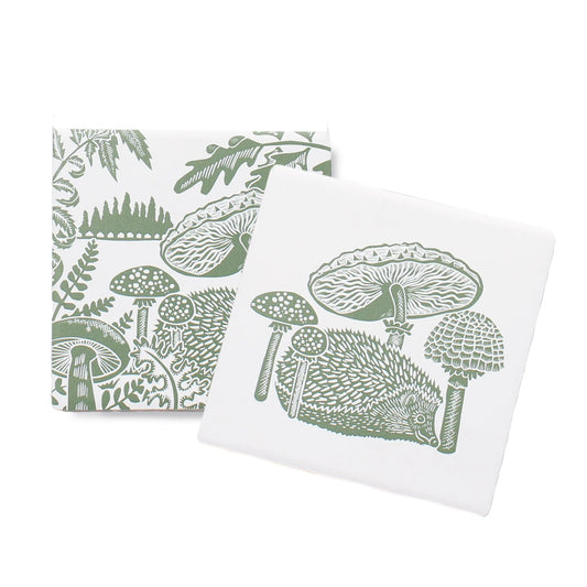 Coasters (woodland green) set of two