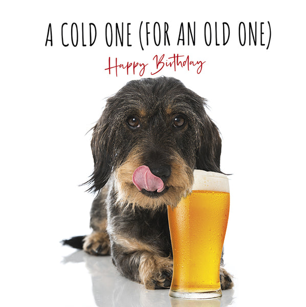 Cold One -  greetings card
