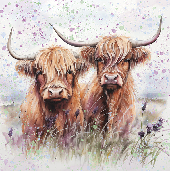 Cows -  greetings card