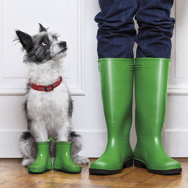 Green Boots -  greetings card