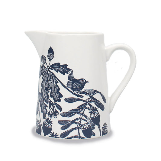 Ceramic jug (woodland navy) 500ml