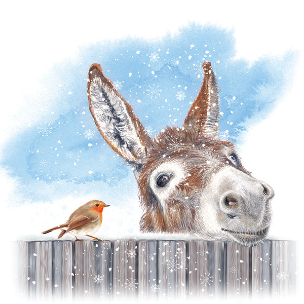 Little donkey - Christmas card