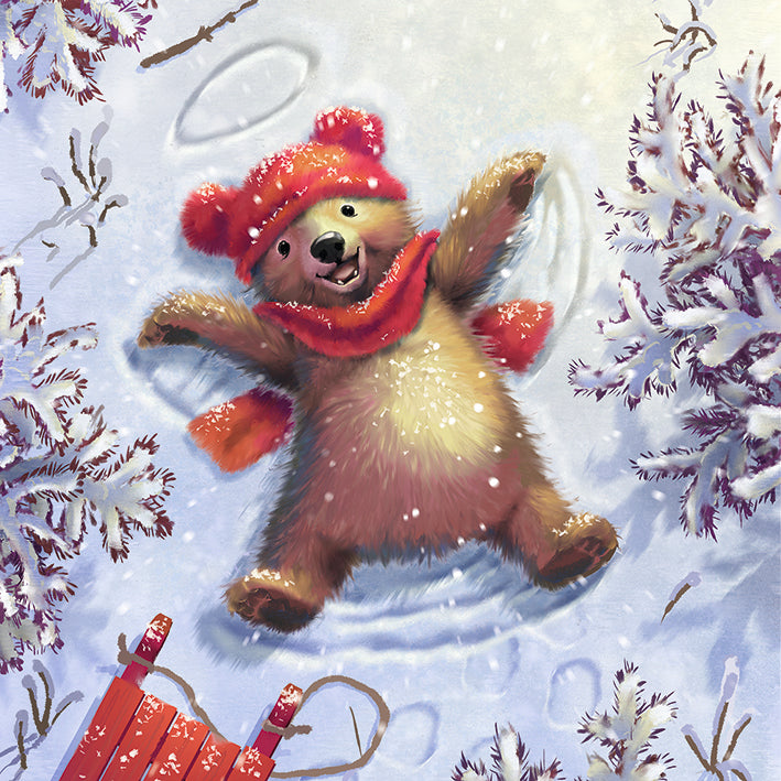 My teddy bear - Christmas card