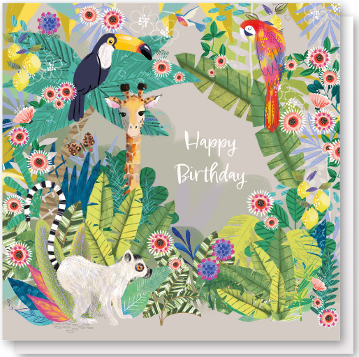 Have A Wild One! Happy Birthday Jungle Greeting Card