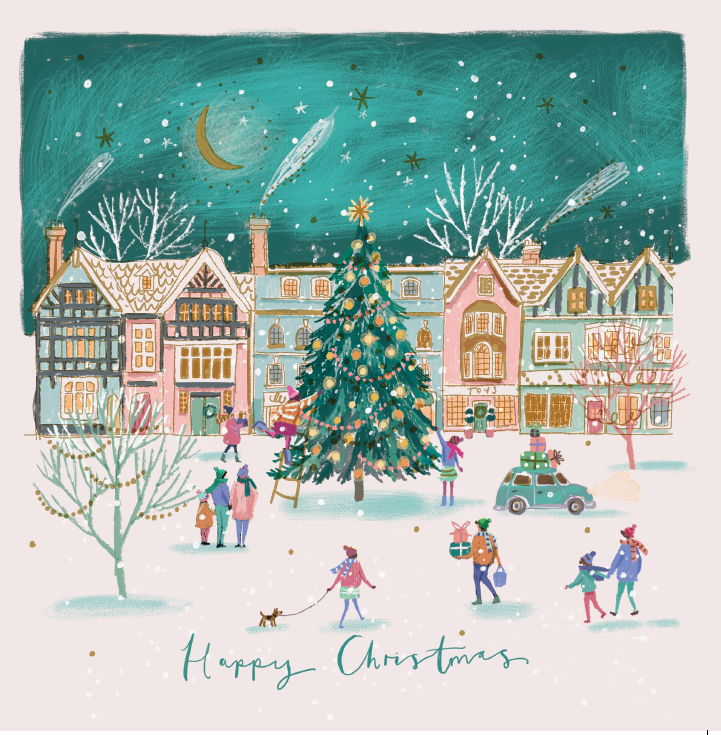 In The Town Square Charity Christmas Cards 10 Pack