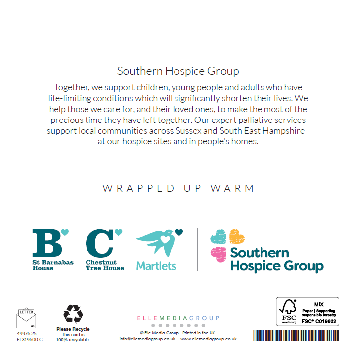 Wrapped Up Warm Charity Christmas Cards 10 Pack