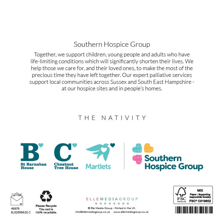 The Nativity Charity Christmas Cards 10 Pack