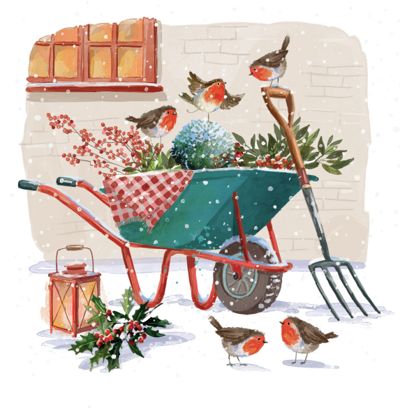 The Garden Shed / Gardeners Friends Charity Christmas Cards 10 Pack Twin Pack