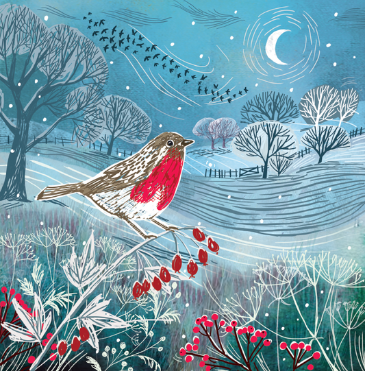 Moonlit Night Charity Christmas Cards 10 Pack