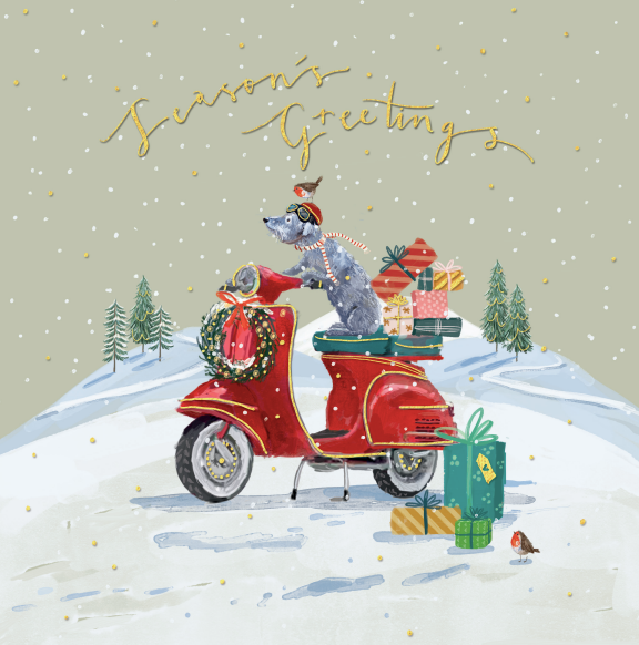 Christmas Delivery / It's Christmas Time Charity Christmas Cards 10 Pack Twin Pack