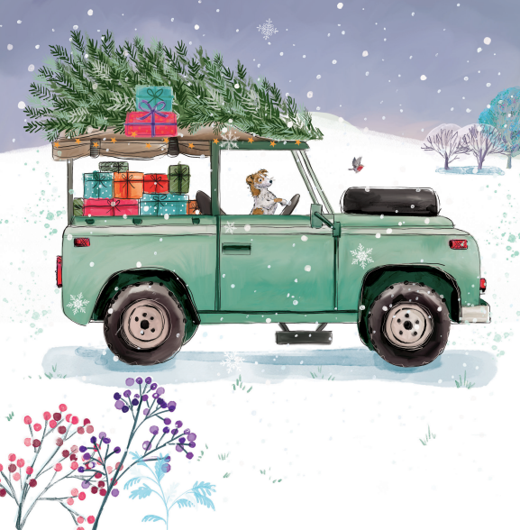 Christmas Delivery / It's Christmas Time Charity Christmas Cards 10 Pack Twin Pack