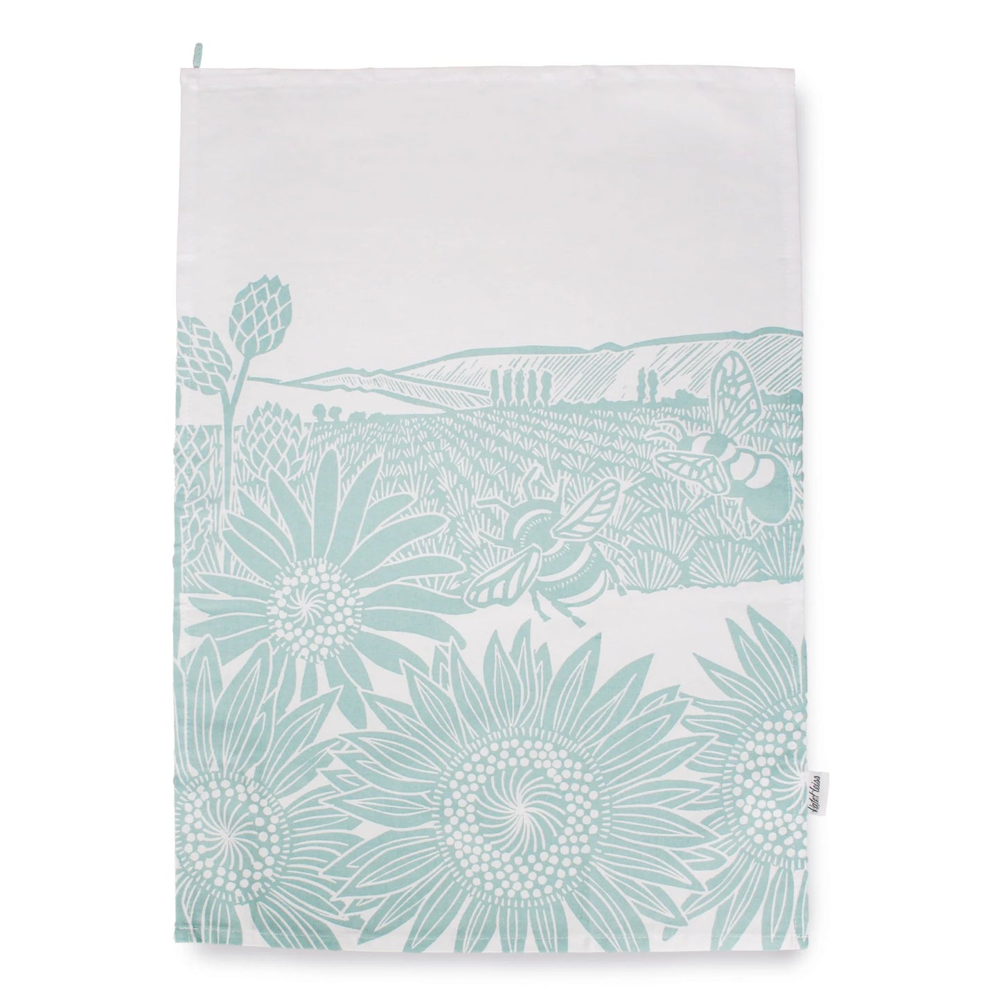 Tea towels (powder blue) recycled cotton