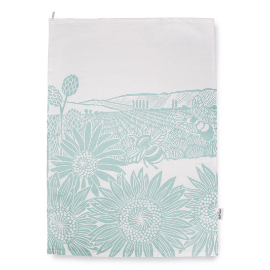 Tea towels (powder blue) recycled cotton