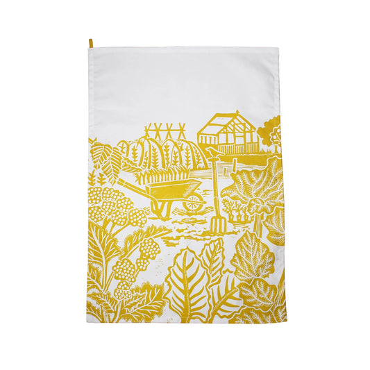 Tea towels (mustard) recycled cotton