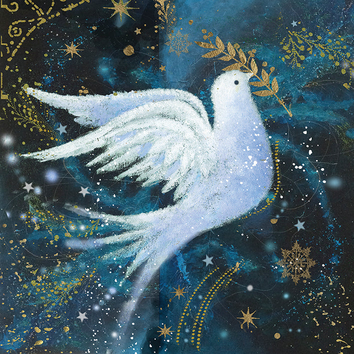 Wings of a dove - Christmas card