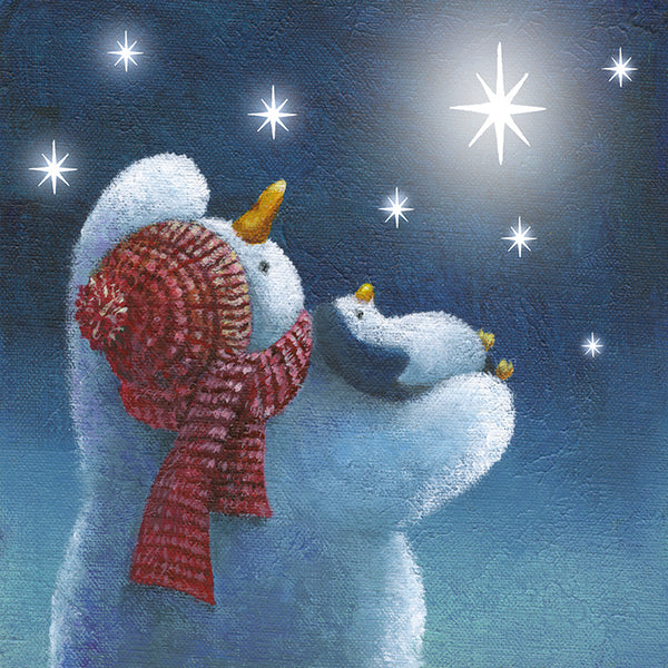 Wishing on a star - Christmas card