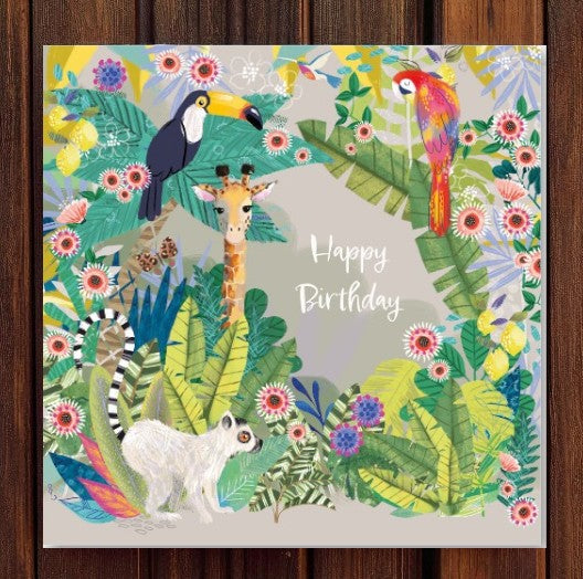 Have A Wild One! Happy Birthday Jungle Greeting Card