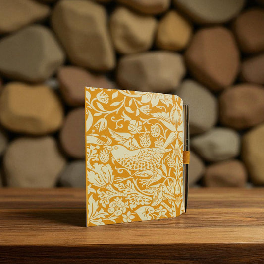 A6 Notebook & Pen - ACS William Morris Yellow